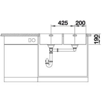 Кухонна мийка Blanco ANDANO 400/400-IF (522985)