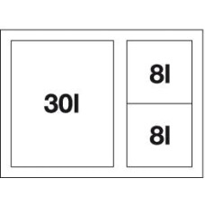 Система сортування відходів Blanco FLEXON II XL 60/3 (521473)