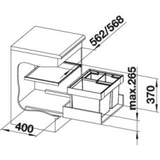 Система сортування відходів Blanco FLEXON II XL 60/3 (521473)