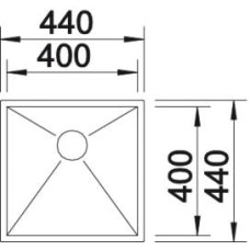 Кухонна мийка Blanco ZEROX 400-U (521585)