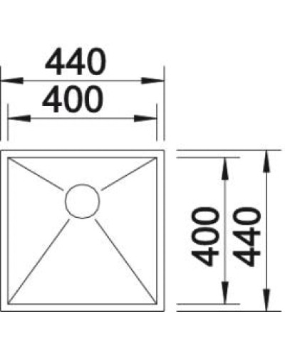 Кухонна мийка Blanco ZEROX 400-U (521585)