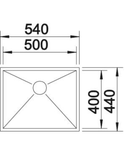 Кухонна мийка Blanco ZEROX 500-IF (521588)