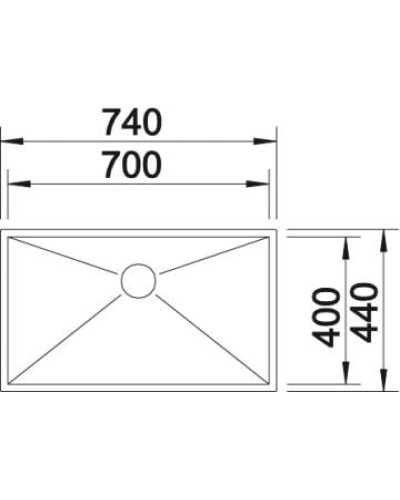 Кухонна мийка Blanco ZEROX 700-IF (521592)