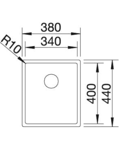 Кухонна мийка Blanco CLARON 340-U (521571)