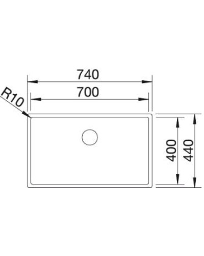 Кухонна мийка Blanco CLARON 700-U (521581)