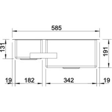 Кухонна мийка Blanco CLARON 340/180-U L (521609)