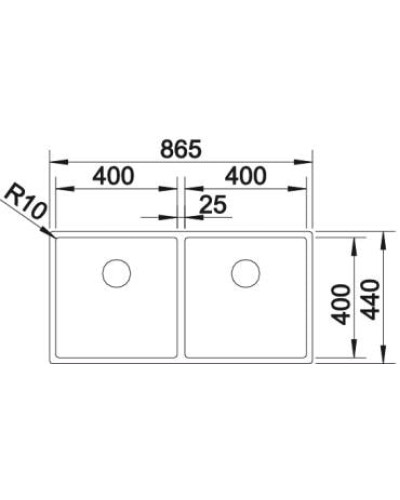 Кухонна мийка Blanco CLARON 400/400-IF (521617)