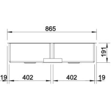 Кухонна мийка Blanco CLARON 400/400-IF (521617)