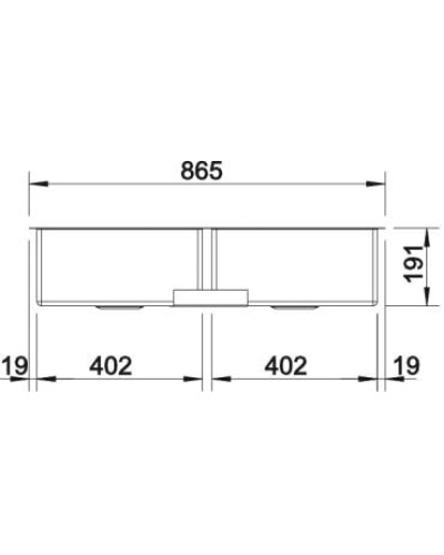 Кухонна мийка Blanco CLARON 400/400-IF (521617)