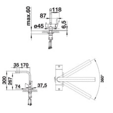 Кухонний змішувач Blanco FONTAS II (523128) хром