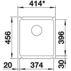 Кухонна мийка Blanco SUBLINE 375-U (523732) чорний