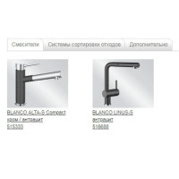 Кухонна мийка Blanco DALAGO 8 (516629) антрацит