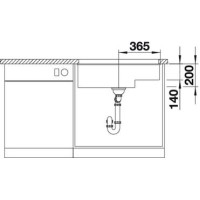 Кухонна мийка Blanco SUBLINE 700-U (523446) білий