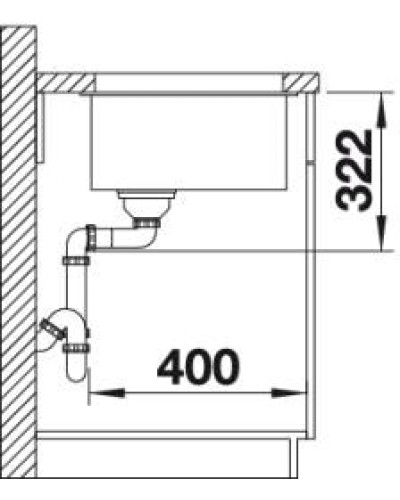 Кухонна мийка Blanco SUBLINE 700-U (523446) білий