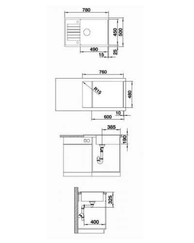 Кухонна мийка Blanco ZIA XL 6S COMPACT (523273) антрацит