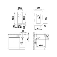 Кухонна мийка Blanco SUBLINE 160-U (523400) білий