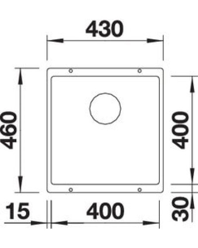 Кухонна мийка Blanco SUBLINE 400-U (523426) білий