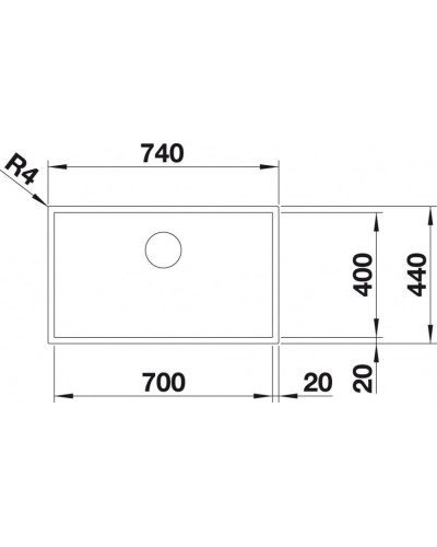 Кухонна мийка Blanco ZEROX 700-U (521560)