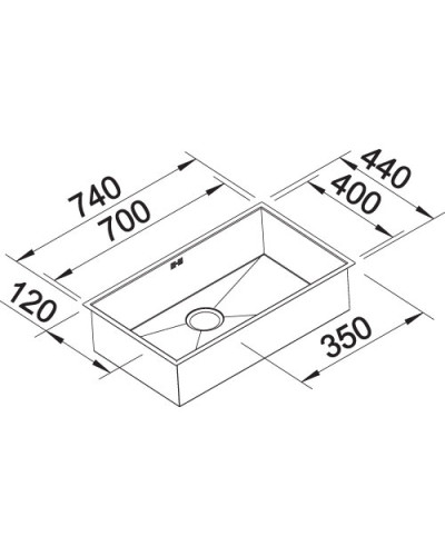 Кухонна мийка Blanco ZEROX 700-U (521560)