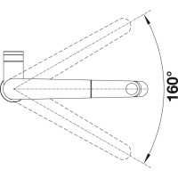 Кухонний змішувач Blanco PANERA (521547) нержавіюча сталь