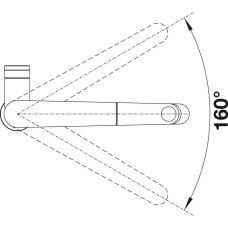 Кухонний змішувач Blanco PANERA (521547) нержавіюча сталь