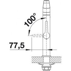 Кухонний змішувач Blanco PANERA (521547) нержавіюча сталь