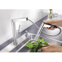 Кухонний змішувач Blanco PANERA (521547) нержавіюча сталь