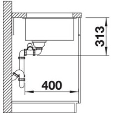 Кухонна мийка Blanco SUBLINE 340/160-U R (523562) білий