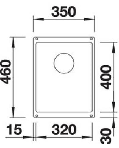 Кухонна мийка Blanco SUBLINE 320-U (523415) кава