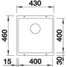 Кухонна мийка Blanco SUBLINE 400-U (523429) сірий беж