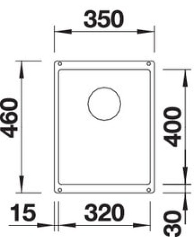 Кухонна мийка Blanco SUBLINE 320-U (523406) антрацит