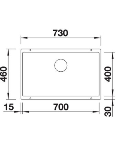 Кухонна мийка Blanco SUBLINE 700-U (523443) темна скеля