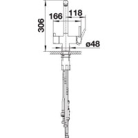 Кухонний змішувач Blanco FONTAS-S II (526946) вулканічний сірий