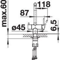Кухонний змішувач Blanco FONTAS II (526942) вулканічний сірий